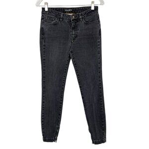 Dolce & Gabbana Womens Audrey Black Skinny Jeans Zip Ankle size IT 40 US 4